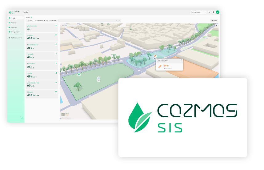 Software de sistema de controlo de rega inteligente - COZMOS SIS